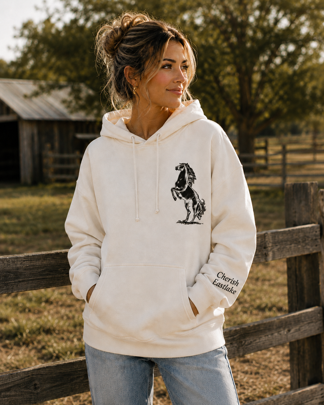 Cherish Eastlake Hoodie- Bone Color