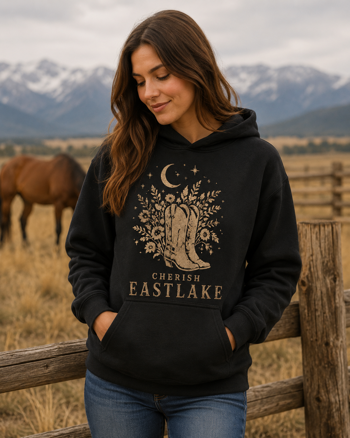 Cherish Eastlake Boots Hoodie